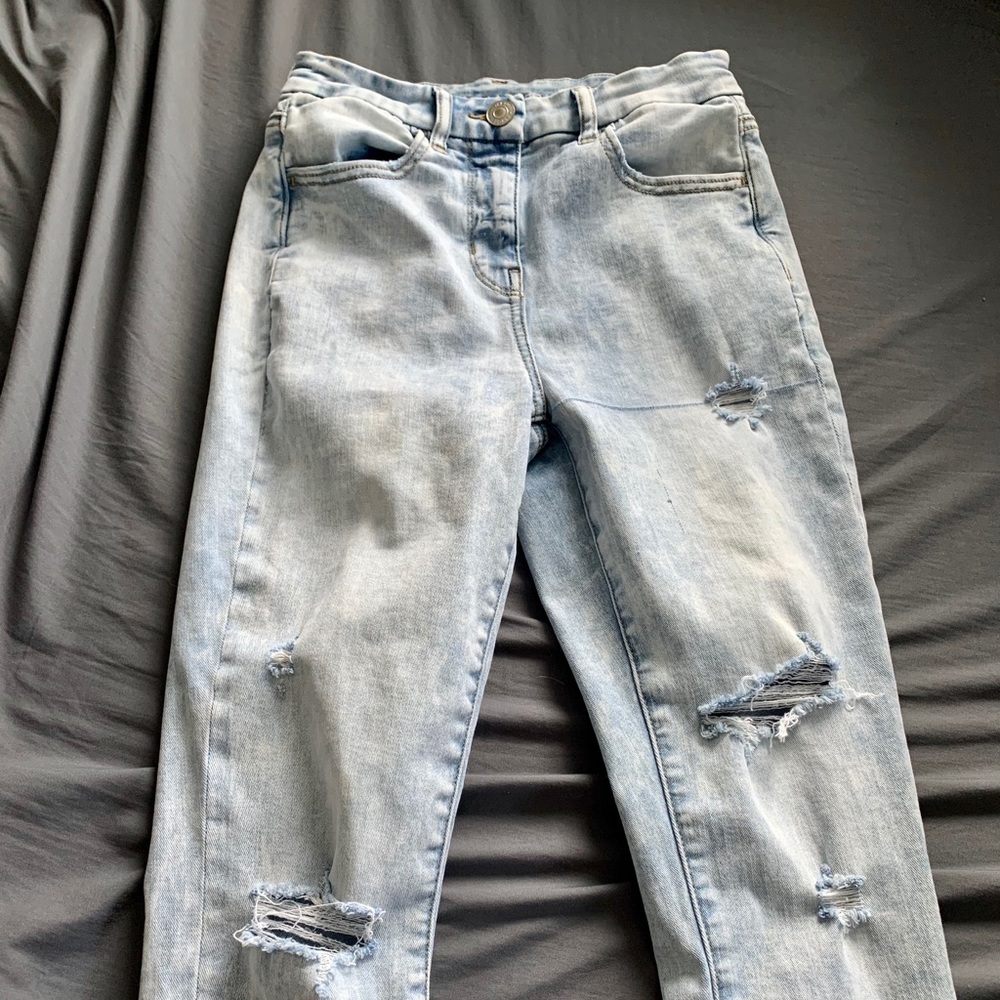 Light Wash High Rise Skinny Jeans